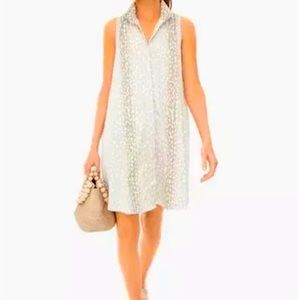 Tuckernuck antelope print dress size Small, button up
